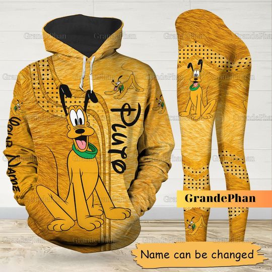 Personalized Pluto Hoodie, Pluto Leggings, Disneyland Hoodie, Mickey Mouse Hoodie, Custom Hoodie, Disney Pluto Tshirt