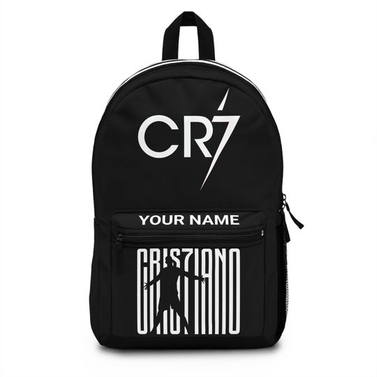 Personalized CR7 Soccer Backpack | Football Fan Gift for Boys | Portugal #7 Sports Bag | Teen School Bookbag | Athlete Travel Backpack