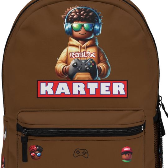 Roblox, Roblox birthday School supples , back to school, Personalized Roblox Cool Kid backpack