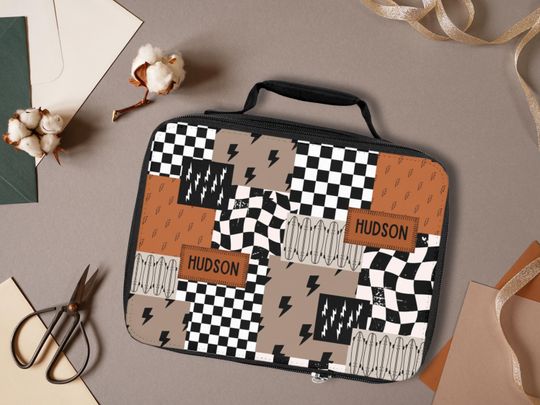 Boy Lunch Box Name Gift Idea for Boy Teen Gift Idea Back to School Gift Kids Lunchbox Personalized Lunch Bag Boy Name Gift Matching Backpack