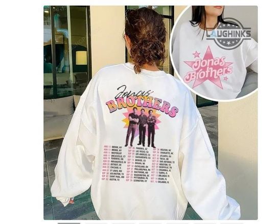 Jonas Brothers Tour 2025 Setlist Sweatshirt Hoodie