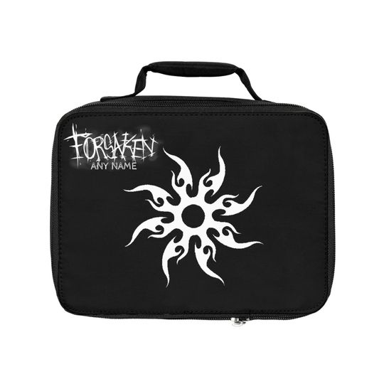 Two time inspired forsaken, roblox game, Lunch Bag for Work or School, Black, personalized, Perfect for Kids, Teens, Travel, and Picnics