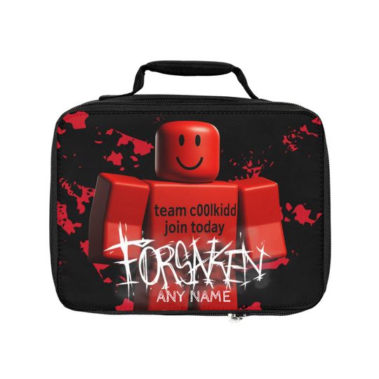 Roblox Lunch Bag , team c00lkidd Kids Lunchbox for School, Gaming, Fun Lunch Accessories, Personalized Gift
