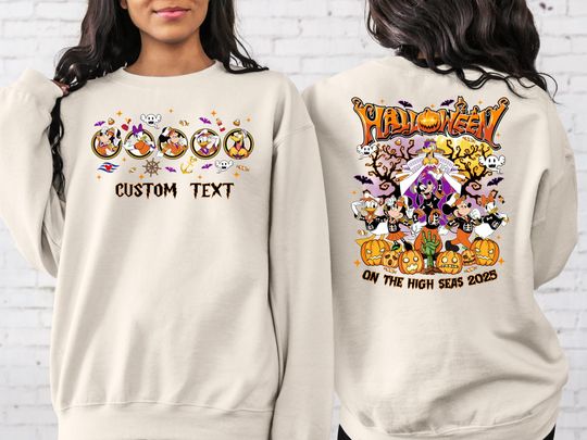 Disneyland Halloween High On The Seas Sweatshirt, Mickey And Friends Halloween Sweatshirt, Halloween Cruise, Walt Disneyworld, Magic Kingdom