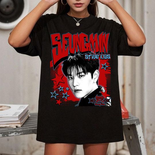 Retro Seungmin dominAte T-shirt, Stray Kids dominATE World Tour 2025 Shirt, Stray Kids Hop Album Shirt, Giant Album Tee, Stray Kids ATE Tee