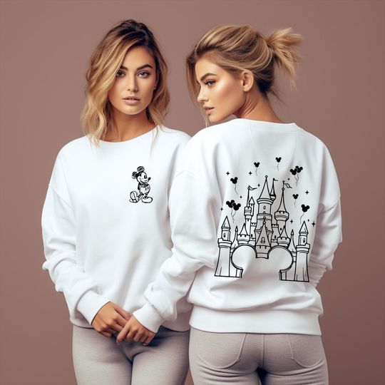 Magical castle Sweater, Back and Front, Magic Kingdom Family Hoodie, Disney Hoodie, Disneyland, Magical Kingdom, Disneyland Vacation Sweater