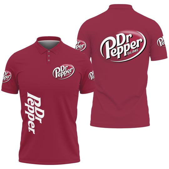Halloween Dr Pepper Polo Shirt, Dr Pepper 3D All Over Print Shirt, Soda Shirt, Golf Shirts For Men, Golf Clothing, Bachelorette Party