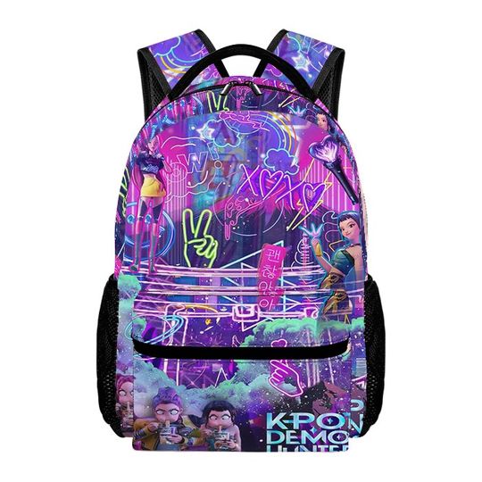 Kpop Demons Huntrix Fashion Backpack for School and Outdoor Use