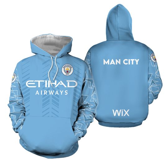 Manchester City Hoodie Soccer Hoodie Football Sweatshirt for Players & Fans/Game Day Wear/European Football
