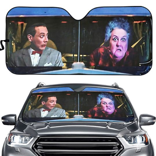 Large Marge and Pee Wee Herman Car Accessory Sun Shade Windshield Sun Shade 2024