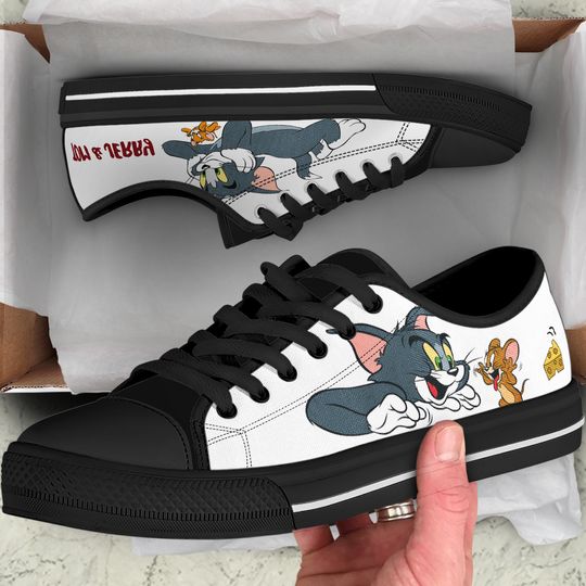 Tom and Jerry Converse, Tom and Jerry hand painted shoes