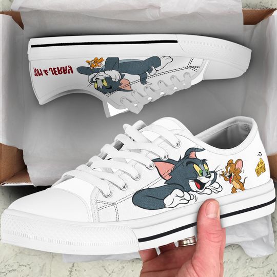 Tom and Jerry Converse, Tom and Jerry hand painted shoes