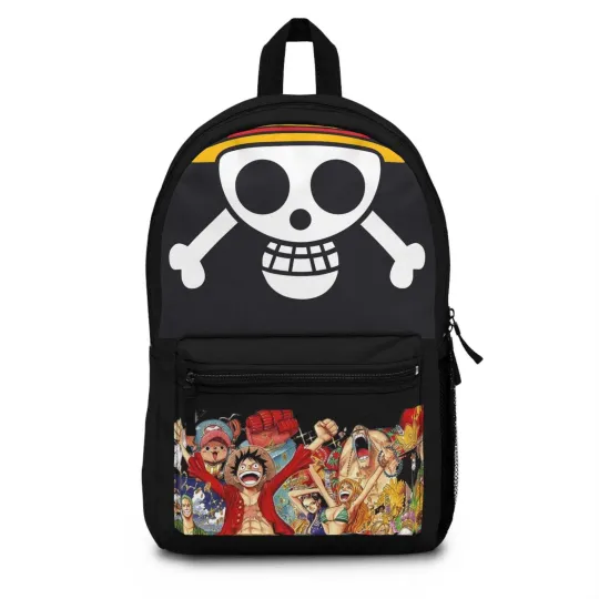 One Piece Adventure-Themed Backpack - Perfect for Kids & Teens, School, Travel