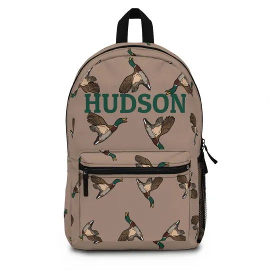 Personalized Backpack - Hunting Backpack - Duck Hunting Bagpack - Back to School