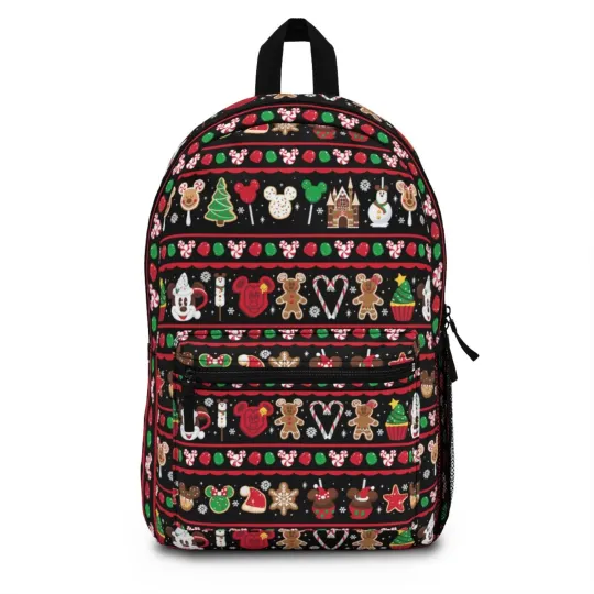 Christmas Holiday Disney Treats Backpack - Disney Backpack - School Backpack