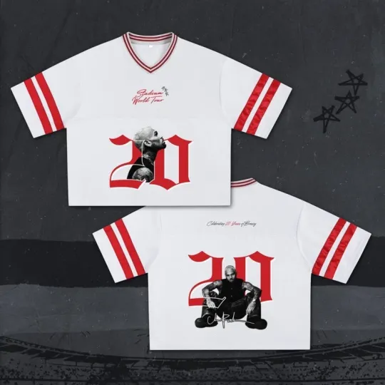 Tate McRae Football Jersey Crop Top Mesh Baseball Jersey