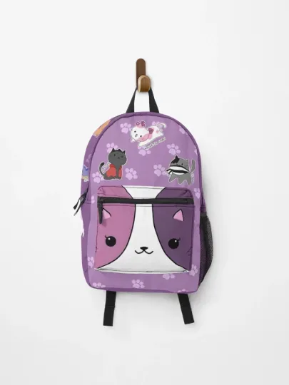 Aphmau Cat Backpack, YouTuber Gamer School Bag with Kawaii Kitty