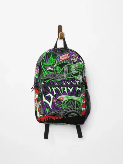 Monster jam grave digger monster truck art fans Backpack, Gift For