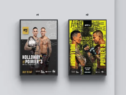 UFC 318 Poster – Max Holloway vs Dustin Poirier 3 Fight Night Wall Art Print