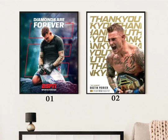 Dustin Poirier Diamond Are Forever UFC 318 Poster