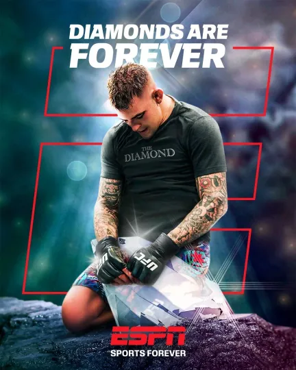Dustin Poirier Diamond Are Forever UFC 318 2025 Poster