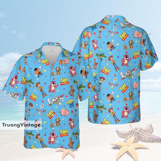 Custom Toy Story Hawaiian Shirt, Disney Toy Story Button Shirt, Woody Buzz Lightyear Jessie Alien Hawaii Shirt, Magic Kingdom Shirt