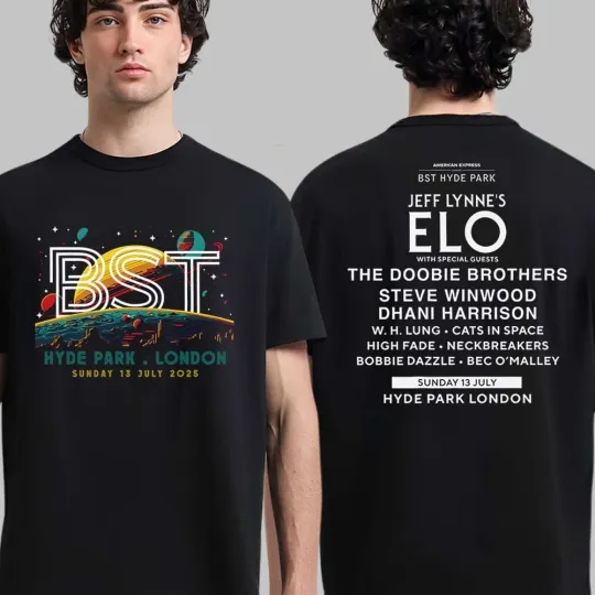 Jeff Lynne’s Elo BST Hyde Park London 2025 Event Tee On July 13 2025 T-Shirt