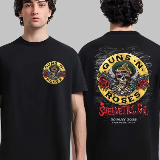 Guns N Roses Shekvetili Georgia 2025 At Shekvetili Park On May 30 2025 T-Shirt