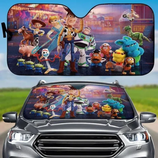 Pixar Toy Story To Infinity And Beyond Gift For Fan Car Windshield Sun Shade