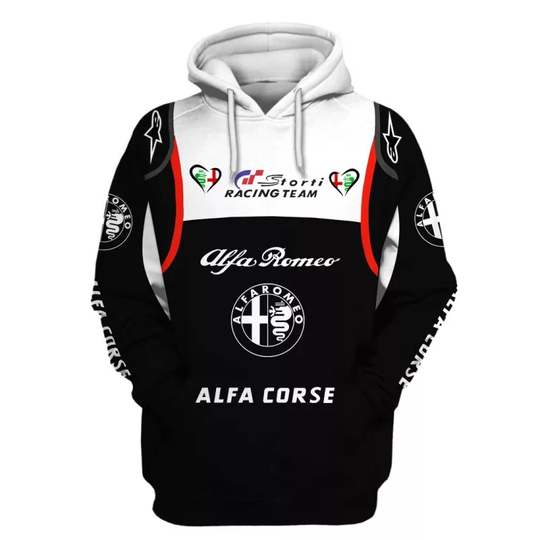 Hoodie Alfa Romeo Sweater Storti Racing Team Alfa Romeo Alfa Corse Racing Unifor