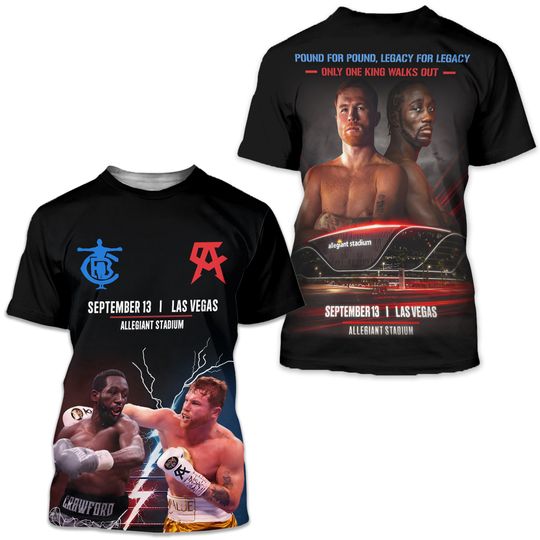 Canelo Alvarez vs Terence Crawford 2025 King Shirt