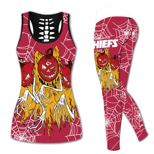 Kansas City Chiefs Hollow Tanktop Leggings Sets