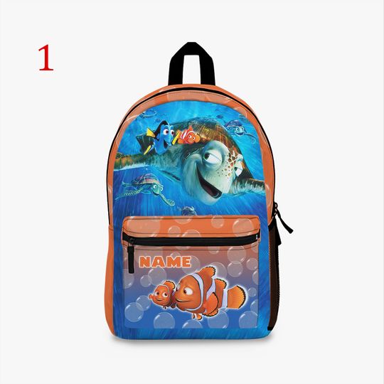 Personalized Finding Nemo Kids Backpack - Custom Name