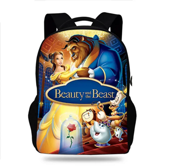 Fashion Beauty and the Beast Backpack for Students