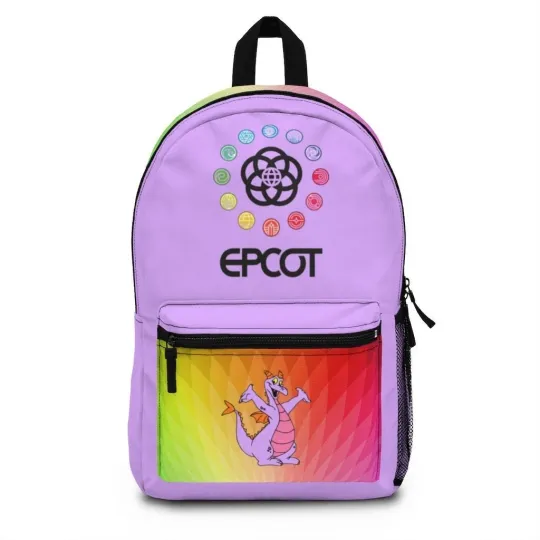Disney Epcot Figment Backpack, Disney Backpack, Epcot Backpack