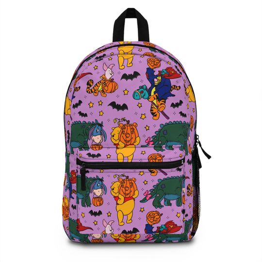 Pooh Halloween Backpack, Disney Backpack, Back to School Book Bag, Disney Bag, Kids Backpack, Travel Bag, Disney Trip Accessories