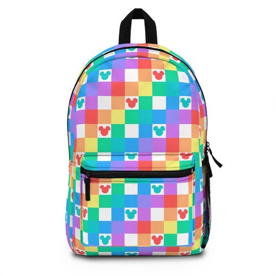 Rainbow Mickey Backpack, Disney Backpack, Back to School Book Bag, Disney Bag, Kids Backpack, Travel Bag, Disney Trip Accessories