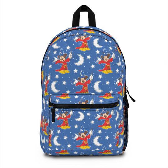 Fantasmic, Sorcerer Mickey, Disney Backpack, Back to School Book Bag, Disney Bag, Kids Backpack, Travel Bag, Disney Trip Accessories