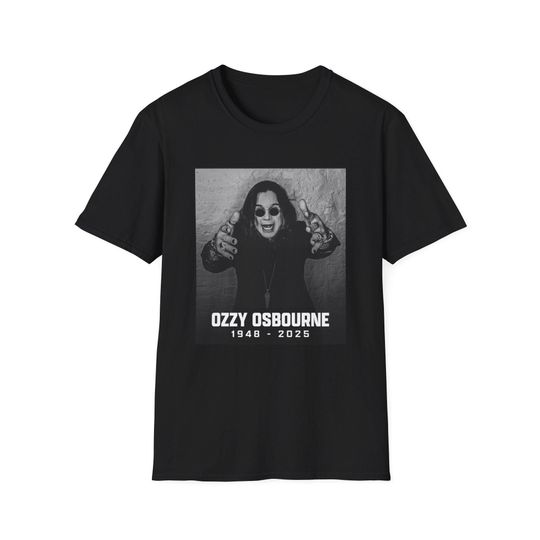 RIP Ozzy Tshirt, Ozzy Osbourne, Heavy Metal, The Prince of Darkness, Music Lover, Paranoid 1948-2025 R.I.P Ozzy Rock legend Ozzy