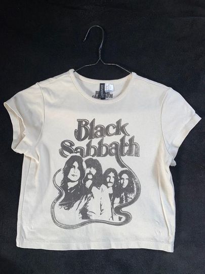 Vintage y2k Style Black Sabbath RIP Tee  Ozzy Osbourne Graphic T-Shirt, Band Merch, 70s Rock Y2K Grunge Top