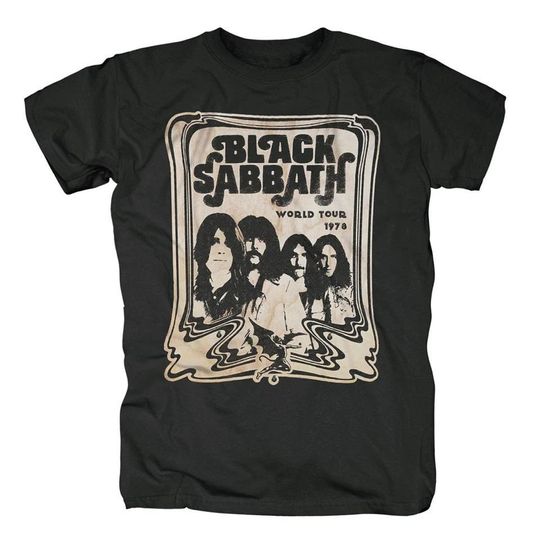 Black Sabbath World Tour 1978 Ozzy Osbourne Official Mens T-Shirt
