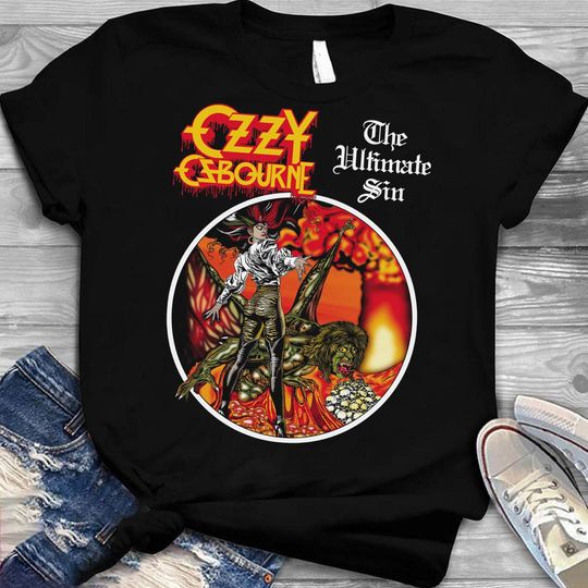 2025 Shirt Ozzy Osbourne Ozzy Bat Shirt Black T Shirt  Ozzy Bat