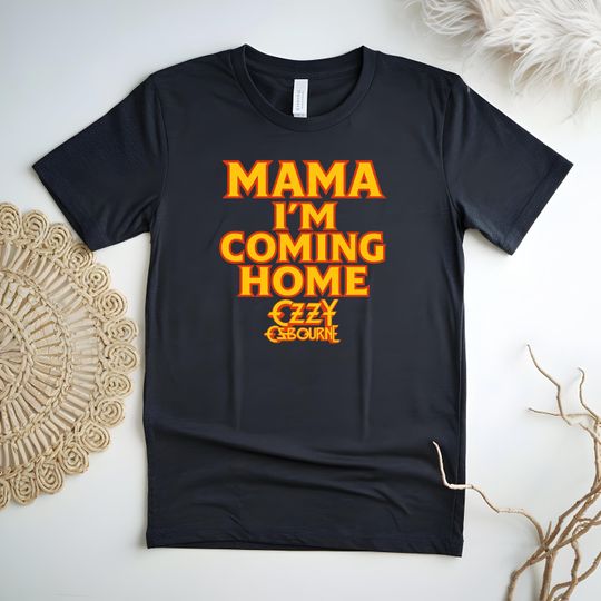 Ozzy Osbourne Mama I'm Coming Home T-Shirt  Vampire Style Tee, Heavy Metal Fan Gift, Dark Music Band Shirt, Rip Legend Ozzy Osbourne shirt