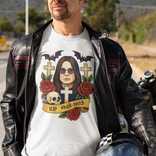 Ozzy Osbourne Tribute Shirt - Rest In Peace Ozzy Osbourne - RIP Ozzy -Tribute Tee -Comfort Colors RIP Shirt, Rock Music Shirt gift for him