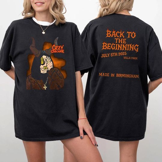 Black Sabbath Ozzy Osbourne Back To The Beginning Ozzy T-Shirt, Heavy Metal Shirt, Vintage Sabbath Tee Tribute Tour In Birmingham Shirt