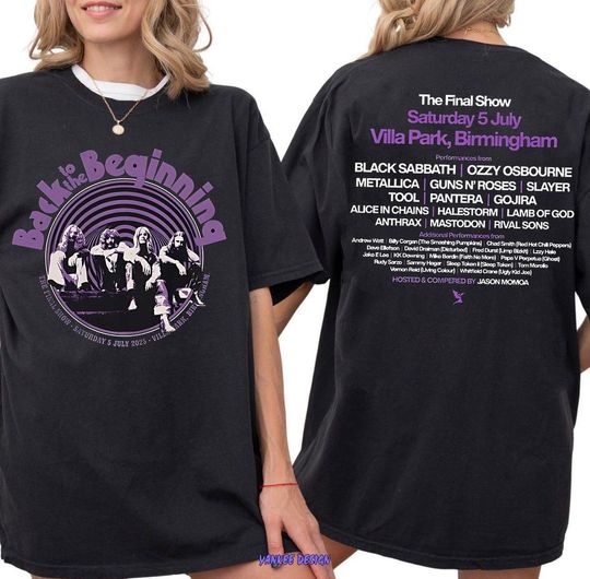Black Sabbath Ozzy Osbourne Back To The Beginning Shirt, Sabbath Tee Tribute Tour In Birmingham Shirt, Ozzy Osbourne Black Sabbath Shirt