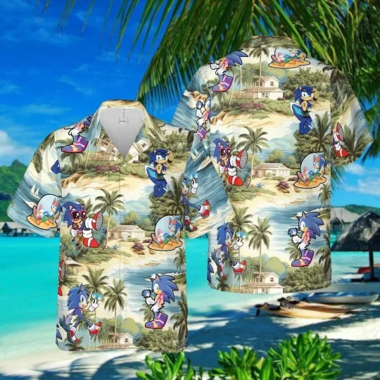 Sonic The Hedgehog Hawaiian Shirt