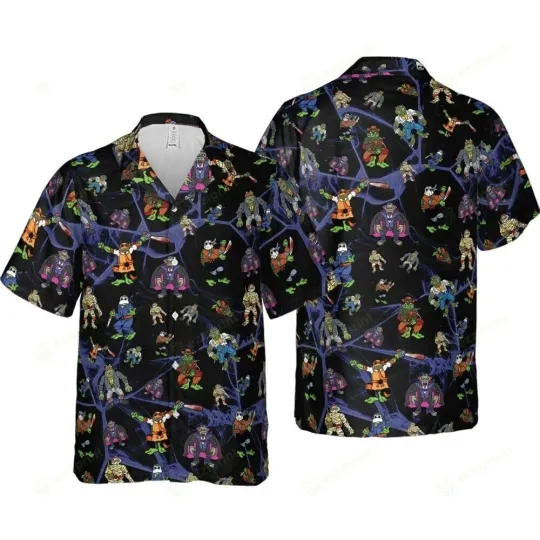 Ninja Turtles Hawaiian Button Down Shirt