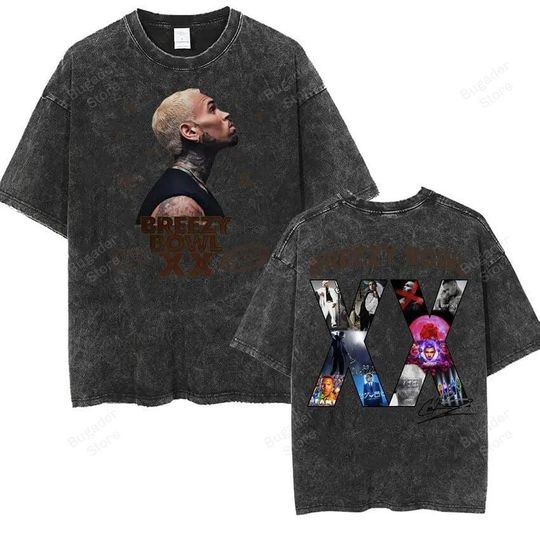 Vintage Rapper Chris Brown Breezy Bowl XX Tour 2025 shirt