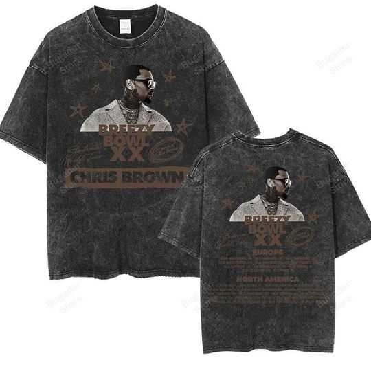 Rapper Chris Brown Breezy Bowl XX Tour 2025 Vintage shirt